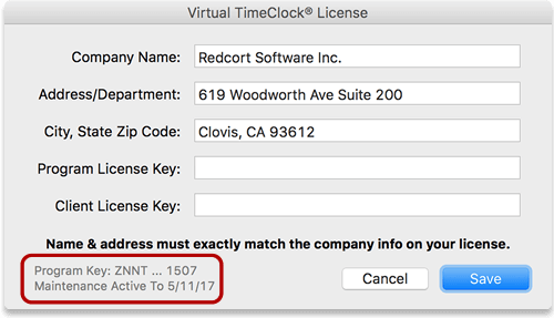 virtual timeclock pro free license key