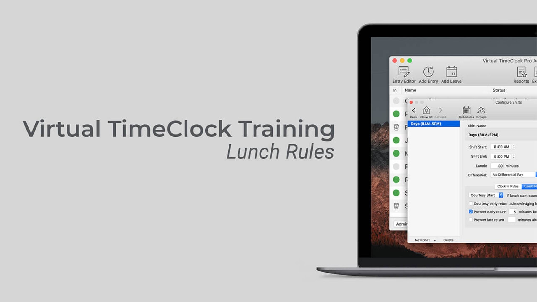 redcort virtual timeclock pro